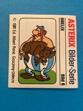 Duplo Hanuta Sammelbild Asterix & Obelix von 1981 Bild Nummer 6 Obelix