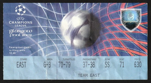 Ticket 2002 real madrid v - |,