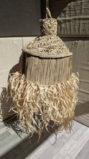 Boho Lampenschirm aus Stroh