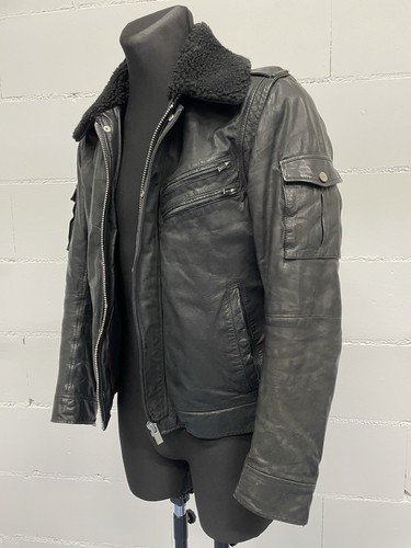 Hugo boss lederjacke mit - lederjacke,