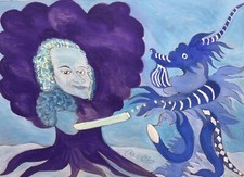 August Linder Öl /Acryl