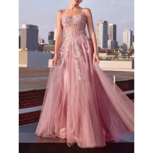 Ballkleid spitzenapplikationen - ballkleid,