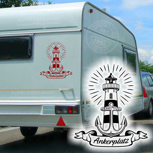 Ankerplatz auto aufkleber - ankerplatz,