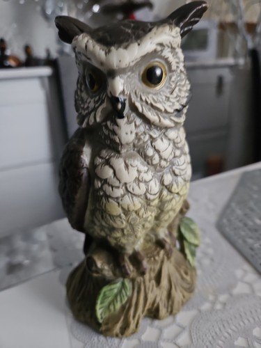 Deko eule 17x10cm - keramik, tier