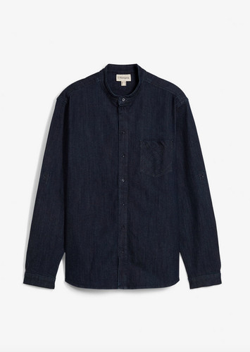 Jeanshemd mit stehkragen - jeanshemd,