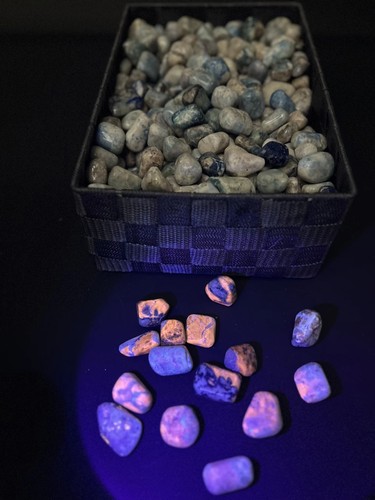 Fluoreszierende trommelsteine - fluoreszierende,