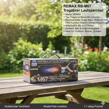 REMAX RB-M67 TRAGBARER DRAHTLOSER SUPERBASS-LAUTSPRECHER MIT RGB-LICHTERN
