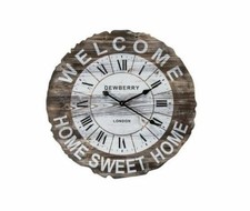 Wanduhr IN Holz Marone Stil