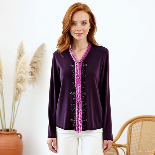 Vintage romantik strickjacke - vintage,