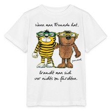 Janosch Tiger Und Bär Wenn Man Freunde Hat Zitat Stanley/Stella Kinder T-Shirt