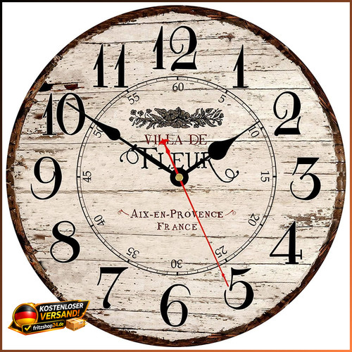 Wanduhr vintage holz - wanduhr, cm