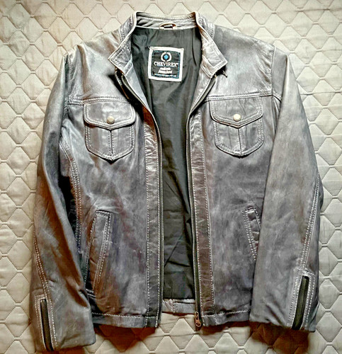 Graue bikerjacke - graue,