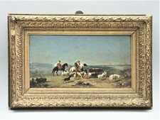 Araber zu Pferde Ölgemälde Henri Lucien Robert Arab Horseman in Landscape 