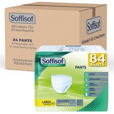 84x Soffisof Pants Extra Größe M und L - Windel für Erwachsene Inkontinenz Pant