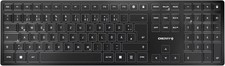 Cherry KW 9100 Slim Tastatur kabellos USB Bluetooth QWERTZ flach leise Akku USB