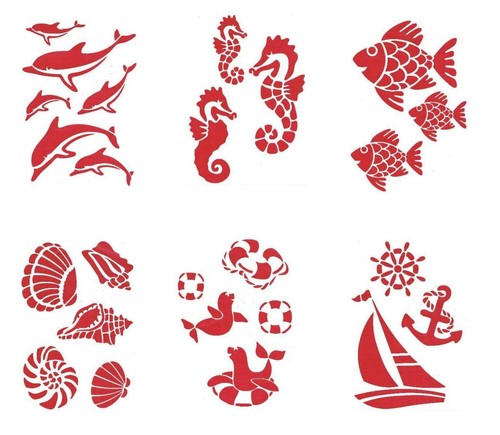 Schablone maritime motive - maritime,