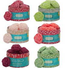 60 Stk Wax Melts Rosen Schmelzblüten Duftblüten Aroma Duftwachs (6 Dosen x 10er)