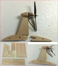 Motoraufsatz für Segelflugmodelle, passend für z.B. Amigo III, Dandy Filou Jolly