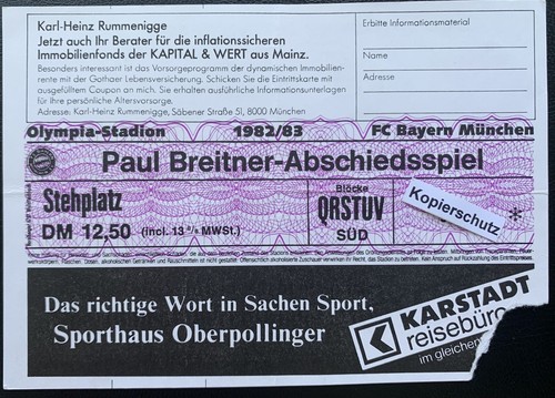 1983 abschiedsspiel paul - 31.05.1983,