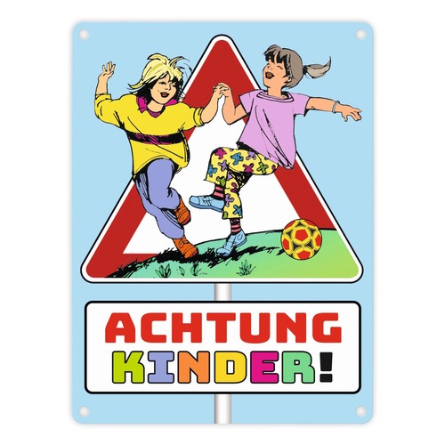 Warnschild achtung kinder - achtung,