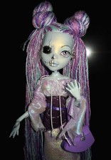 1 Monster High Puppe LAGOONA BLUE 2-faces OOAK-Unikat lila-blau