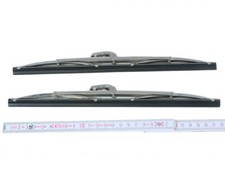 2 x 28cm. Edelstahl Chrom look Wischerblätter für Maserati 3500GT Vignale Spider