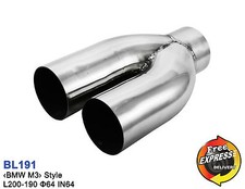 Auspuff endrohre edelstahl bmw - auspuff,