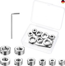 8 STK Tiefenanschlagringe Set, Bohrer Tiefenanschlag Set, Bohrer Ring Locator,