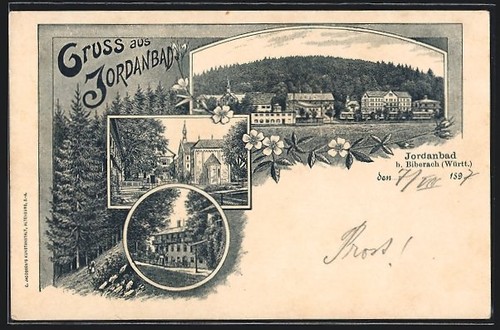Lithographie jordanbad - lithographie, b