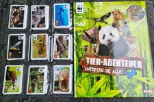 REWE -  Tier Abenteuer - Leeralbum  und Kompletter Stickersatz + Sondersticker 