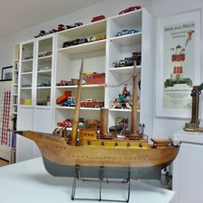 Vintage- Altes Dekoratives Schiff " Amanda" Blech ohne Antrieb*