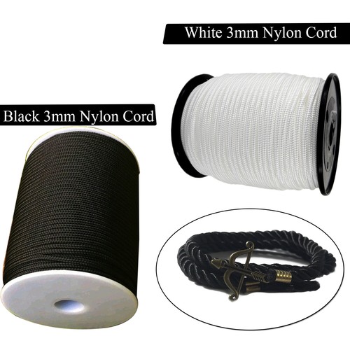 3mm nylon kordel - kordel, stark