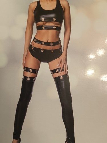 Wet look set erotik outfit - wet-look-set, erotik-outfit