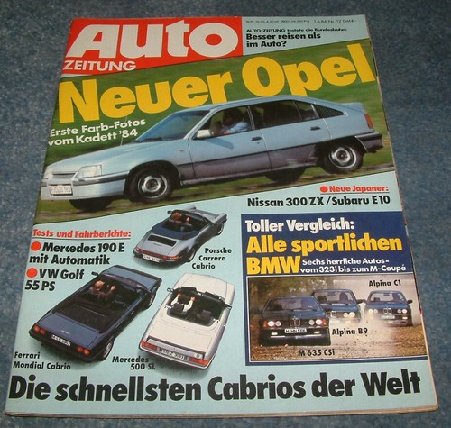 Auto zeitung bmw m - m, 635
