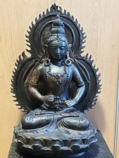 Wunderschöner Buddha Avalokiteshvara-seltene Darstellung-Bronze 44cm