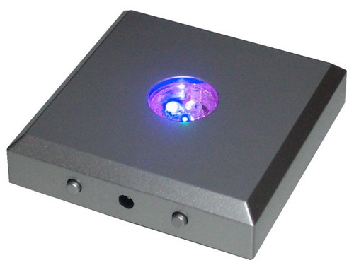 5er led base silber 75x75mm - 5er,
