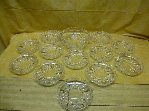 Dessert set kristallglas 12 - kristallglas,,