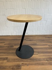 Stehtisch Buche schwarz ⌀ 80cm Bistrotisch schräges Tischgestell