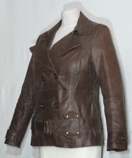 CLOCKHOUSE Lederjacke Vintage Echtleder Lederjackett Ledersakko Lederblazer