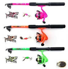 FLADEN Kinder Angel Set - Tele Spinning Combo Rute + Rolle + Schnur + Spinner 