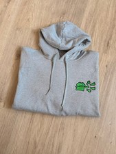 Grauer hoodie mit grünem - grauer,