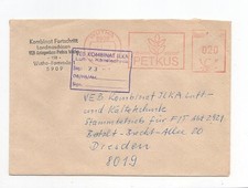 DDR Brief Absenderfreistempel