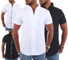 Carisma Herren Uni kurzarm Stehkragen Hemd FreizeitCasual körperbetont 9118/9119