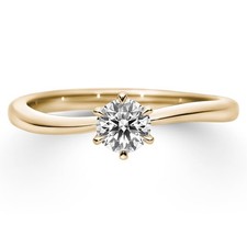 Diamant Ehering 18K Gelbgold