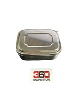 HOSPAOP Edelstahl Brotdose, Lunchbox Edelstahl mit 3 Fächern,16 x 13x 6,2 cm,