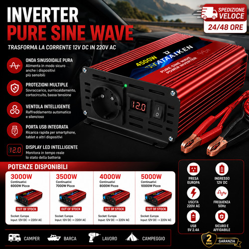 Wechselrichter 12v 220v - wechselrichter,