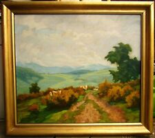 WILHELM WICKERTSHEIMER LAHR GEISBERG KÜHE GASTHAUS KREUZ SCHWARZWALD  ÖLGEMÄLDE