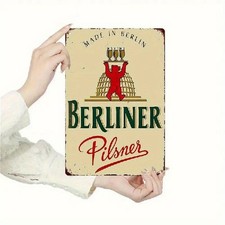 Blechschild Berliner Pilsner Bier Werbeschild Metallschild TEL3938