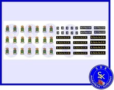Königlich Sächsische Eisenbahn K.Sächs.Sts.E.B. Aufkleber Decals - Spur H0 1:87