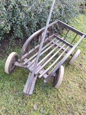 Alter DDR Handwagen Bollerwagen Garten Deko